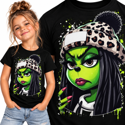 KOSZULKA DZIECIĘCA ŚWIĄTECZNA GRINCH WOMEN 2